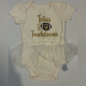 Baby Girl Football Tutu Onesie